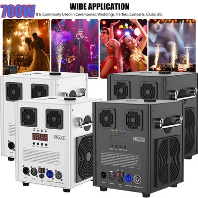 NEW Large Cold Spark Firework Machine 700W DMX Stage 6.6-9.8ft DJ Event Party US