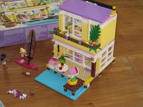 LEGO Friends 41037 Stephanie's Beach House with Original Packaging and Instructions Surfer Beach Home