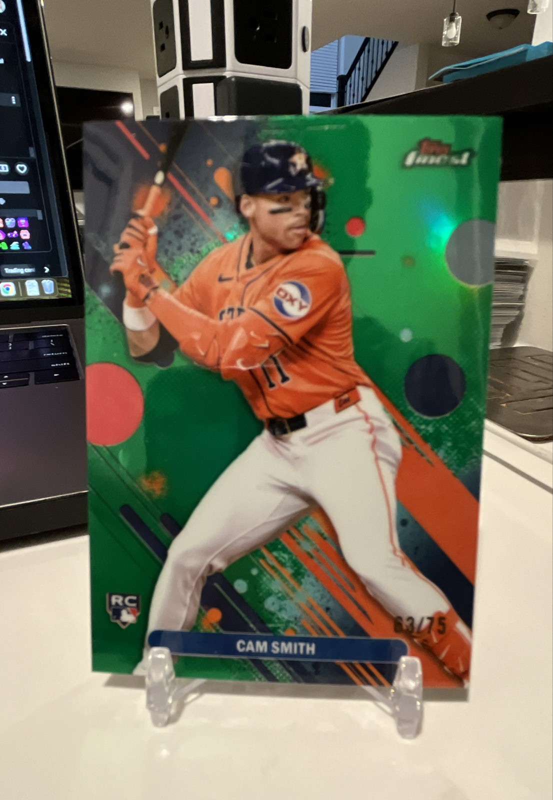 2025 Topps Finest - Common Cam Smith #54 Green Refractor /75 (RC)