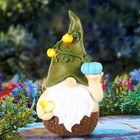Gnome Garden Decor, Gnomes Decorations for Yard,Pumpkins Solar Lights for Patio,