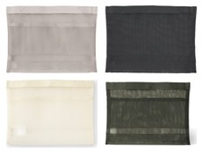 MUJI Nylon Bag-in-Bag Organizer Horizontal 18x25x3cm Unisex 4 Colors Japan NEW