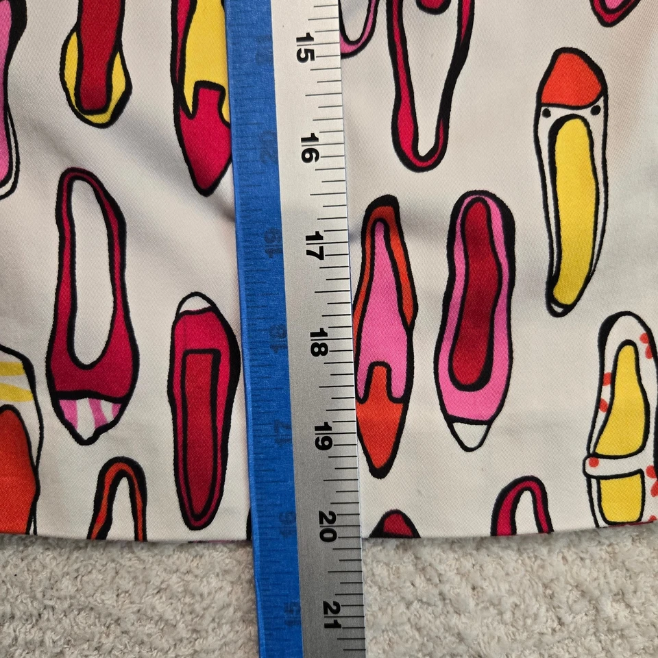 Sutton Studio Petites A-line Skirt Size 4P Shoes Print Barbie - Image 4 of 4