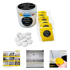 Car Clay Bar Kit with Bright Blue Contamination Indicator and Lubricant Tablets
