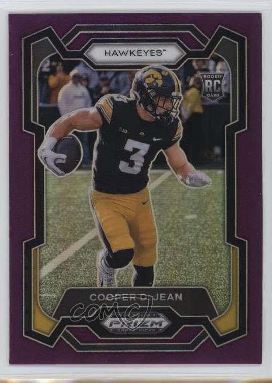 2024 Panini Prizm Draft Picks Purple Prizm 74/75 Cooper DeJean #113 3hd