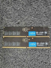 Lot 2 Crucial 16GB 1Rx8 PC5-38400 DDR5-4800 Non-ECC Desktop/Workstation Memory