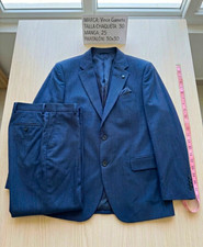 Vince Gameto Men's Blue Check 2pc Suit 30R 2-Button Notch Lapel Pockets