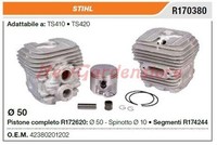Zylinder Kolben Segmente Stihl Trennschneider TS410 420 R170380