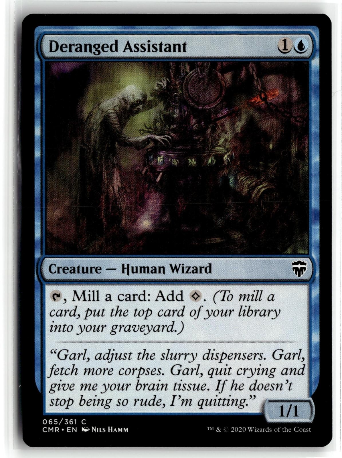 DERANGED ASSISTANT 65 COMMON COMMANDER LEGENDS MAGIC: THE GATHERING LP