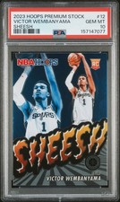 2023 Panini Hoops Premium Stock Sheesh #12 Victor Wembanyama PSA 10
