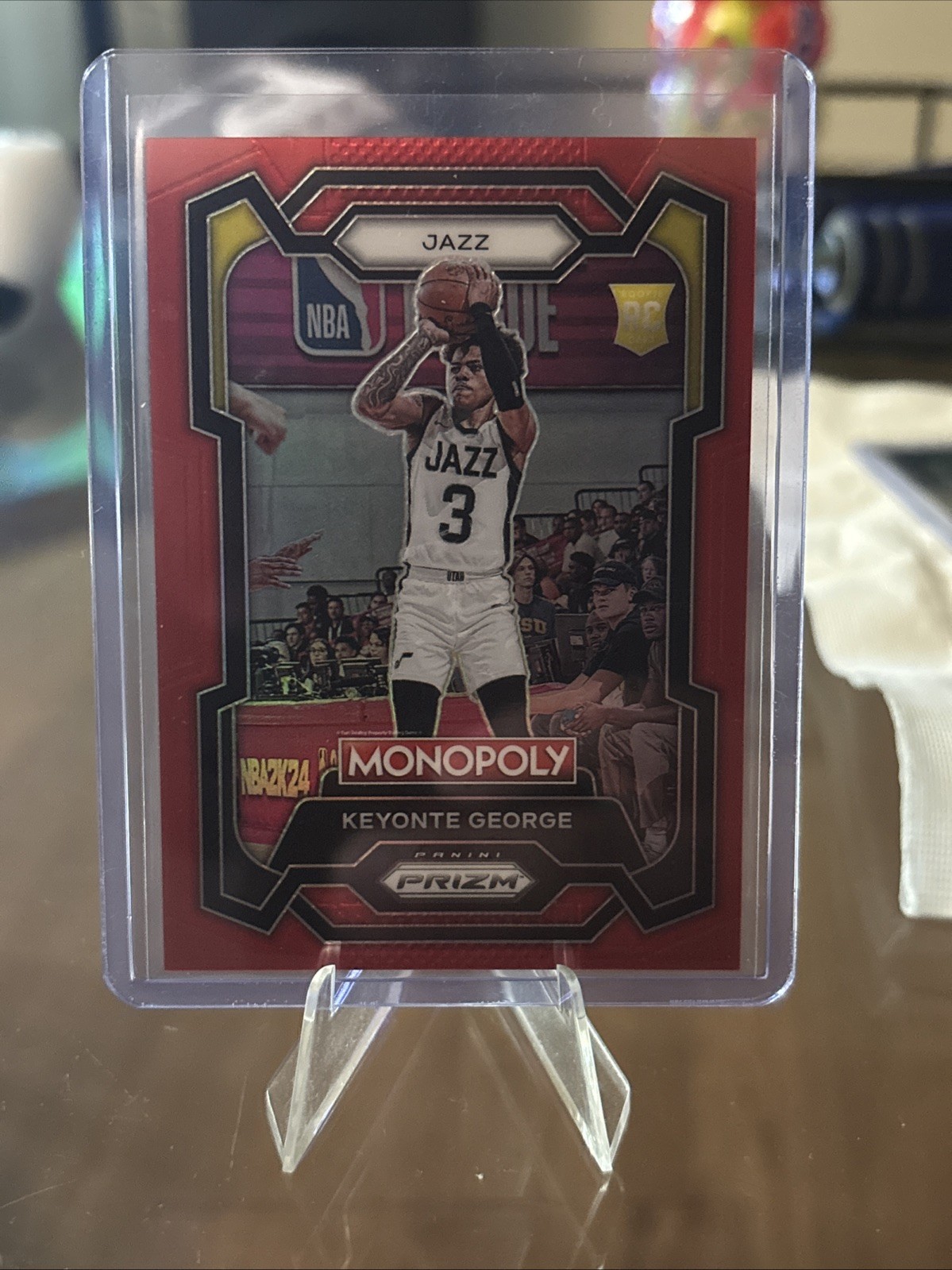 2023-24 Panini Prizm Monopoly - Keyonte George #87 Red Prizm /99 (RC)