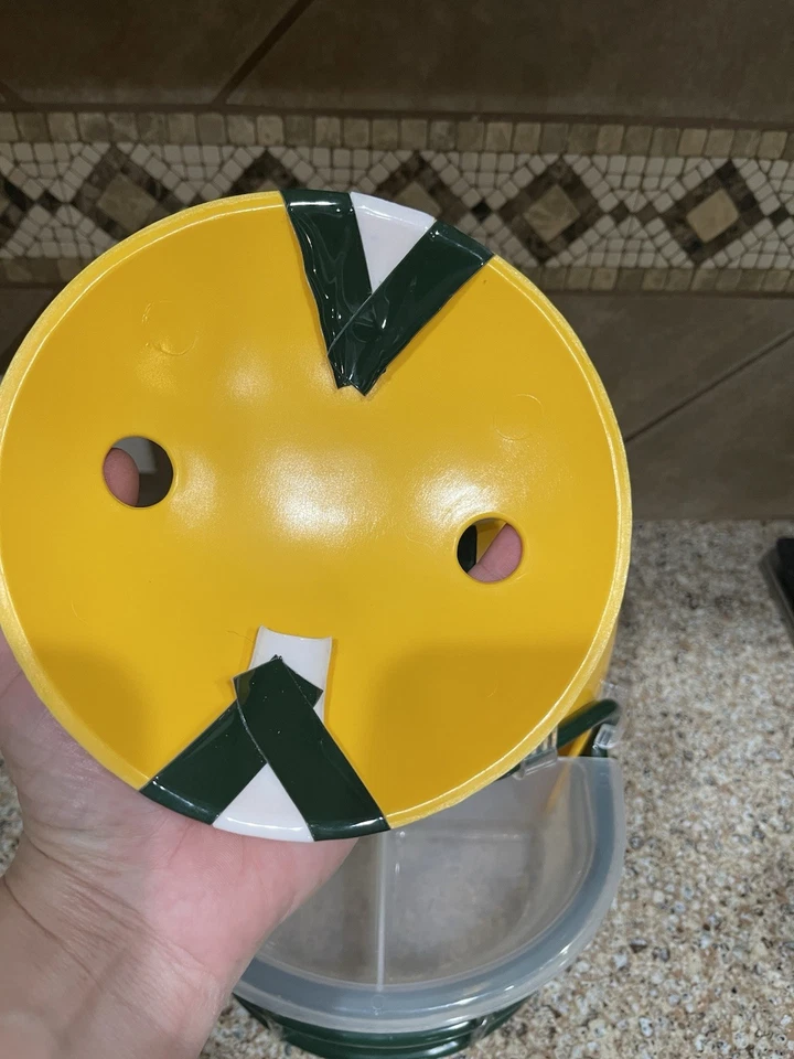 NFL GREEN BAY PACKERS TAMAÑO COMPLETO CASCO SNACK WINCRAFT CHIPS BANDEJAS DE INMERSIÓN Foto 4 de 4