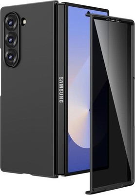 Samsung Galaxy Z Fold 6 Case with Built-in Privacy Screen Protector, Black