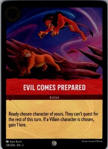 Evil Comes Prepared 128/204 Shimmering Skies Cold Foil