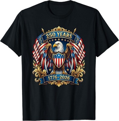 250 Anniversary USA Patriotic Eagle 250th 4th of July 2026 T-Shirt
