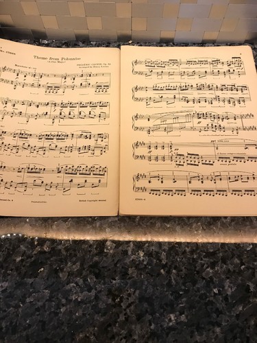 Vintage Sheet Music -Theme From Polonaise op 53 Ab, Chopin, Arr by Henry Levine - Picture 4 of 7