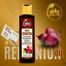 The Indie Earth Red Onion Hair Oil for Growth with Argan,Jojoba 200ml -FREE SHIP