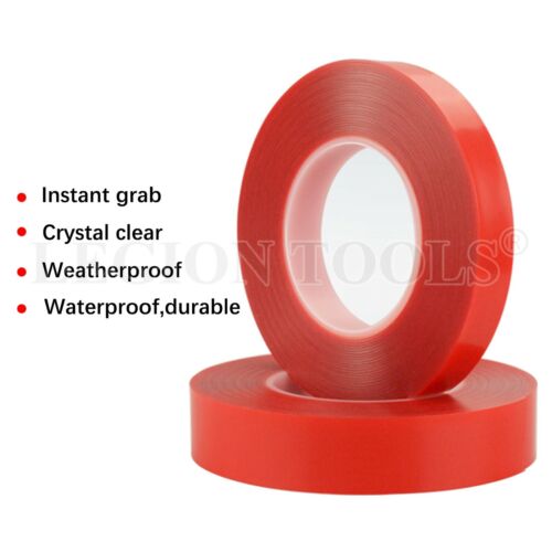 Double-sided Clear Transparent Acrylic Adhesive Tape Foam Mounting Strong Gel Au - Picture 3 of 7