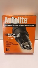 NOS Autolite Copper Core Spark Plugs New Box of 4 Part # 64