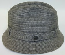 Vintage Country Gentleman 100 Wool Tweed Men's Fedora Hat 7-1/8 Medium
