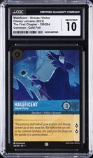 2023 DISNEY LORCANA EN 1-THE FIRST CHAPTER COLD FOIL 150 MALEFICENT CGC 10