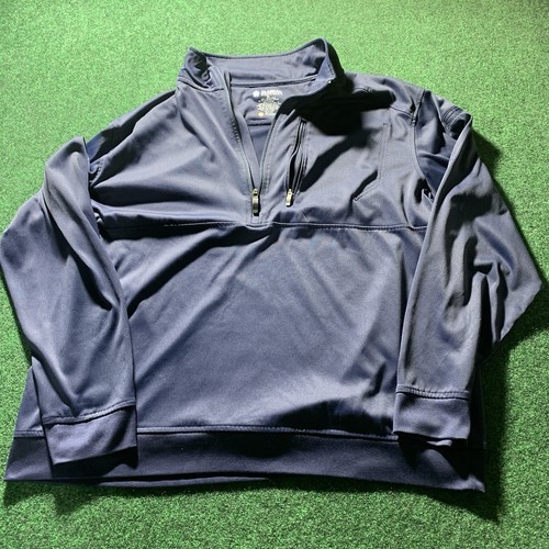 Maglione pullover Duluth Trading Alaskan Jacket Hardgear uomo XL blu 1/2 zip - Foto 11 di 11