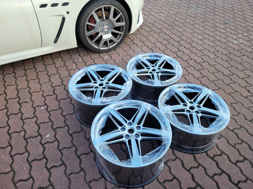 FERRARI F12 Berlinetta 4x "20 Rim Rims Alloy Wheels SET- DARK CHROME - BRAND NEW - Picture 7 of 12
