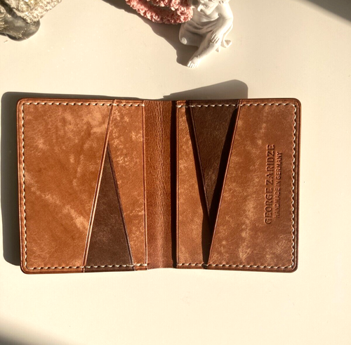 Cartera marrón billetera billetera billetera cuero genuino soporte para tarjetas billetera - Imagen 3 de 10