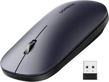 Silent Click Portable Wireless Slim Mouse 2.4Ghz 4000 DPI PC Laptop Office Home