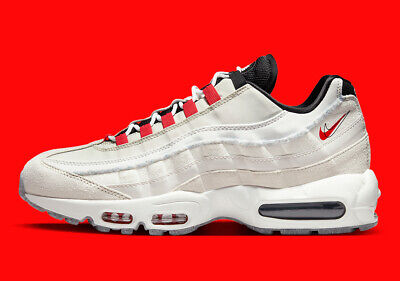 Nike Air Max 95 SE Light Bone Habanero Red Black DQ0268-002 Nike Air Max 95 SE Light Bone Habanero Red Black DQ0268-002