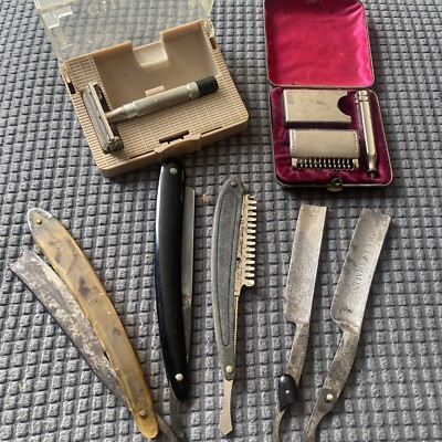 Lot Of Antique & Vintage Razors-Straight Razors-TTO-Ever Ready