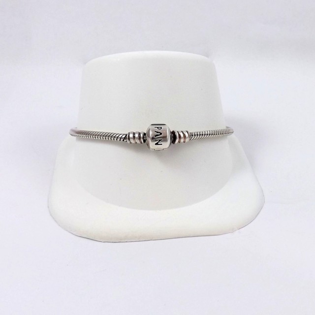 Pandora Sterling Silver Barrel Clasp Starter Bracelet 7.5" eBay