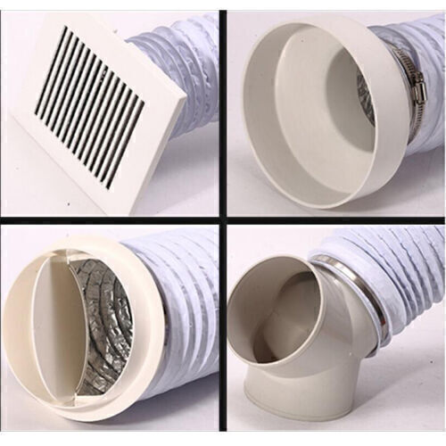 3M/3M/5M/6M Flexible Ø150mm Air Conditioner Exhaust Pipe Vent Hose Duct Outlet - Bild 12 von 16
