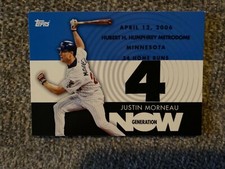 2007 Topps Generation Now Insert #GN120 Twins Justin Morneau Baseball Card