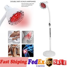 275W Floor Stand Infrared Therapy Heat Lamp Health Pain Relief Physiotherap Tool