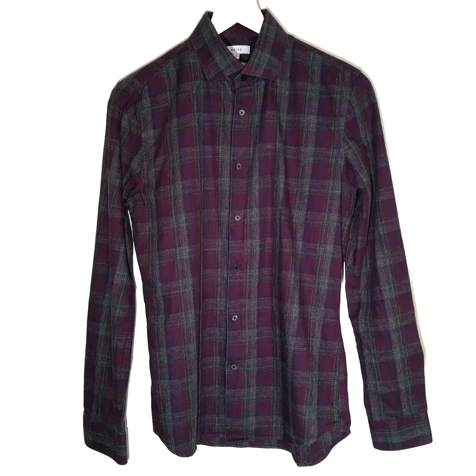 Reiss Long Sleeved Shirt Men's Small Slim Fit Purple Heritage Check Smart Casual
Opens in a new wind