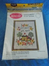 New Wonder Art " God Bless Our Home " Stitchery Sampler 05064