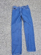 Vintage LEVIS 505 Mens Orange Tab Dark Wash Blue Jeans 36x34 Made In USA