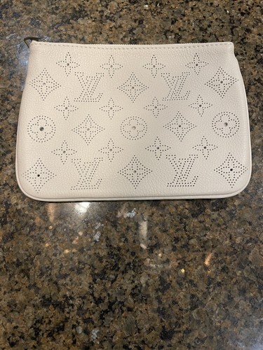 Louis Vuitton’s Selene Mahina Leather Pochette/Pouch - PRE-OWNED