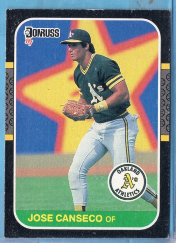 1987 Donruss # PC-12 JOSE CANSECO Box Bottom Oakland Athletics Baseball Card  - Picture 1 of 2