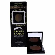 Duo Luxury Brow Powder - Warm Brown by Arches and Halos Women - 0.088 oz Eyebrow