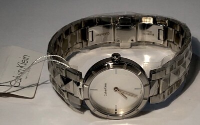 Calvin Klein Womens Stainless Steel Silver Pyramid Studded  display picture 2