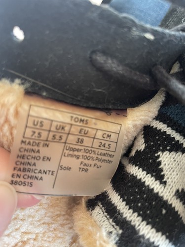 toms botas aztecas gamuza negras talla 5.5 - Imagen 2 de 14
