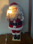 VINTAGE ANIMATED ILLUMINATED SANTA CLAUS MOTIONETTE WITH LIGHTED CANDLE 27" — photo 4