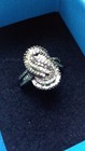 Genuine GREEN & WHITE DIAMONDS Diamond Ring SIZE 7 — photo 2