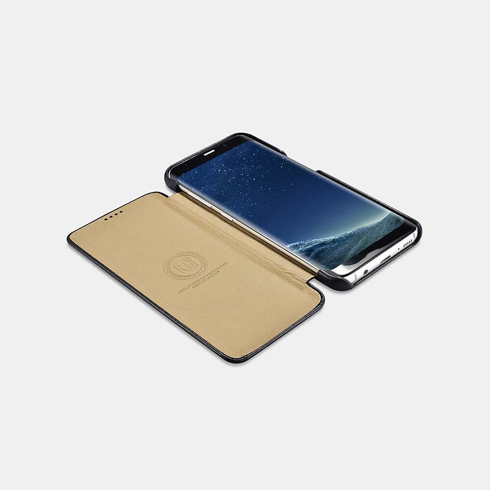 Чехол-книжка ICARER из натуральной винтажной кожи для SAMSUNG Galaxy S8 Plus - Изображение 2 из 4