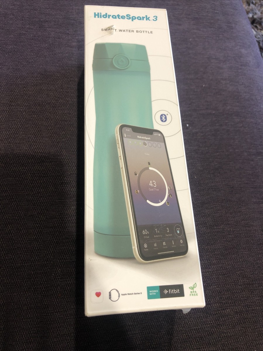 Hidrate Spark Smart Water Bottle Tracks Intake BPA Free 20 oz