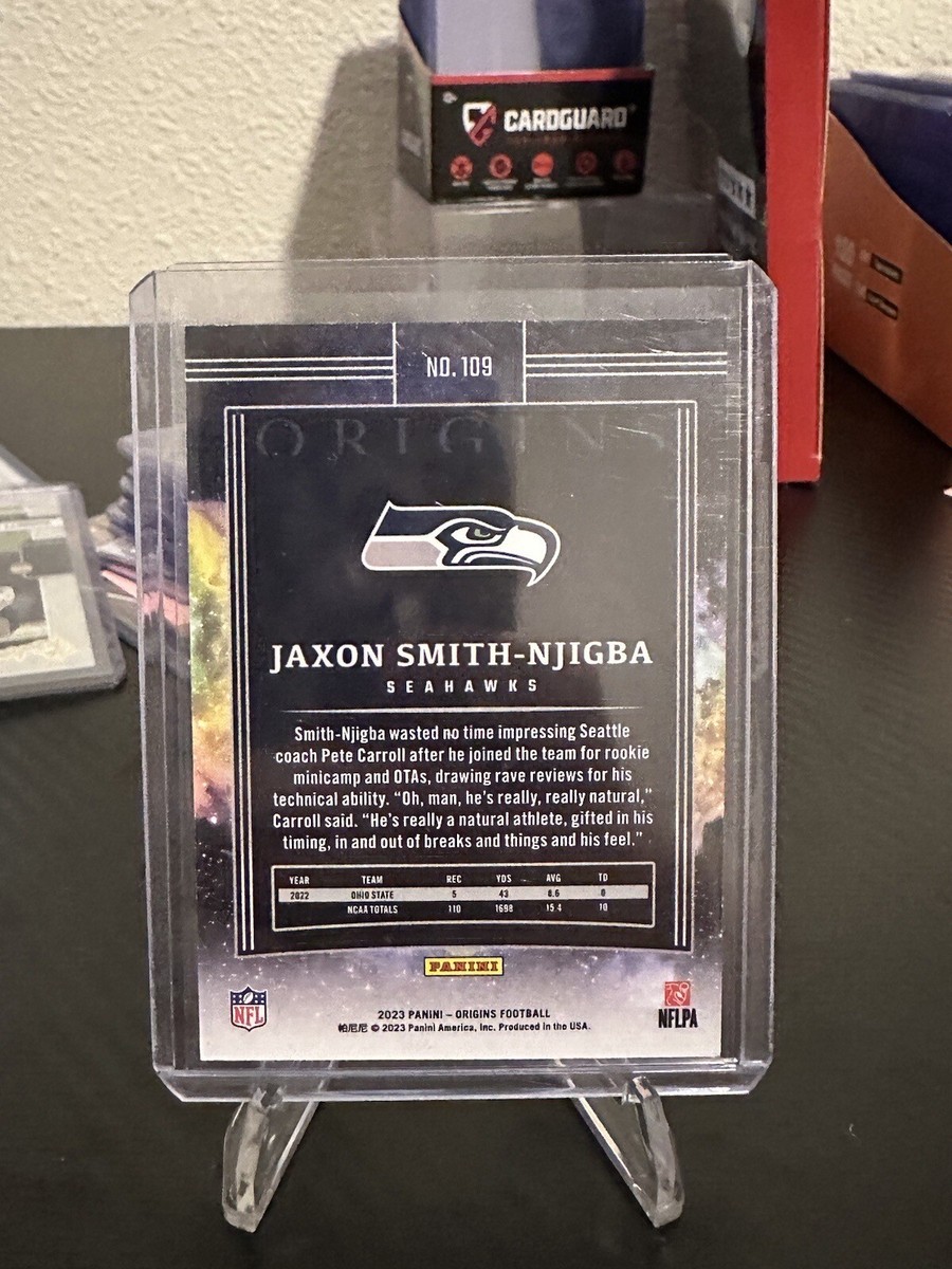 御朱印　植木鉢　backsideworks シリアルナンバー入り　シンジゲート 2023 Panini Origins - Rookies #109 Jaxon Smith-Njigba (RC) MINT