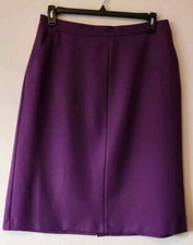 Vintage Skirts that Fit Skirt Womens 18 Purple A-Line Midi Polyester Casual