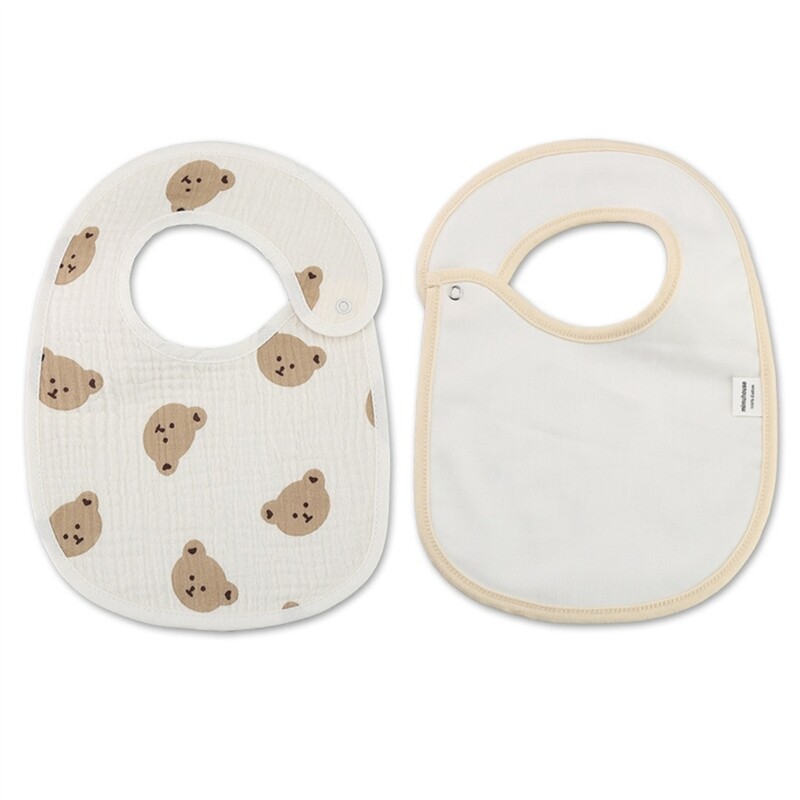 Baby Feeding Teething Bibs Snaps Bibs Burp Cloths for Babies Birthday