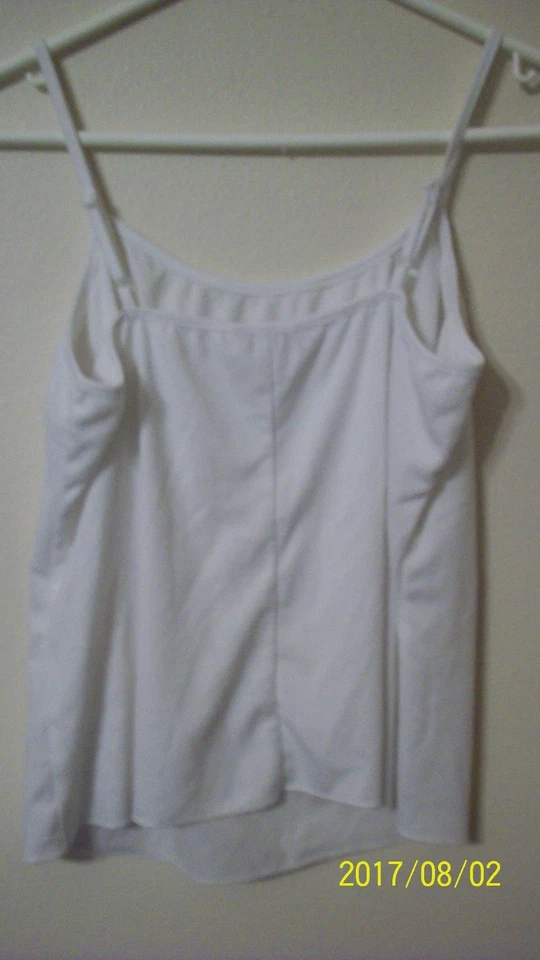 Jóvenes Niñas Grande Cami Blanco Sin Sujetador Let Spag. correas Jonathan Martin 23 pulgadas de largo Foto 4 de 4